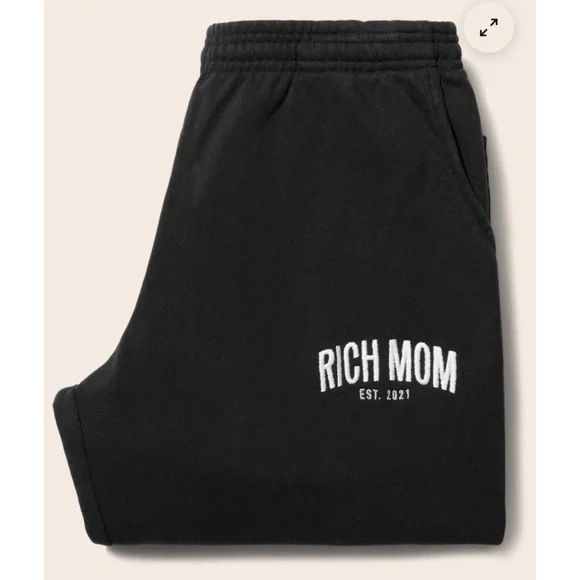 Tinx Rich Mom Gear Sweatpants Espresso Martini Black - Picture 6 of 6